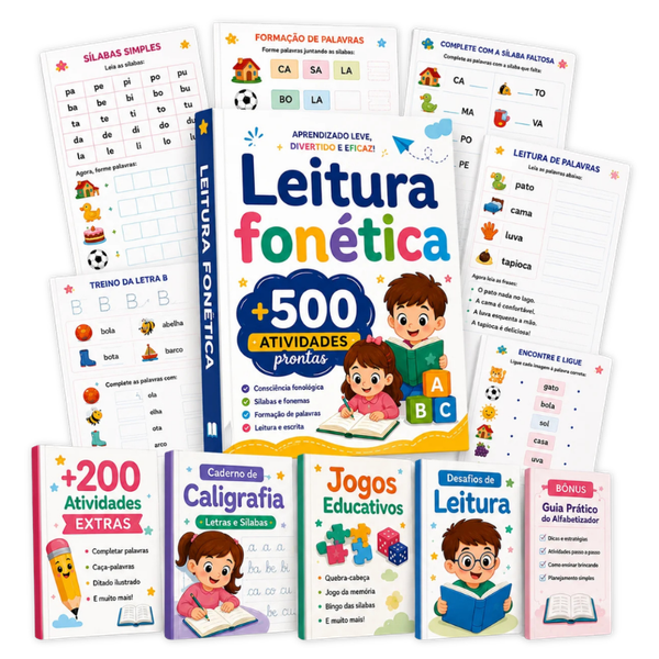 Leitura Fonética - +500 Atividades